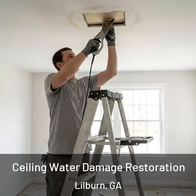  Ceiling Water Damage Restoration Lilburn, GA