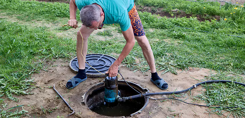 Outdoor Sewage Cleanup in Lilburn