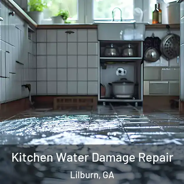  Kitchen Water Damage Repair Lilburn, GA