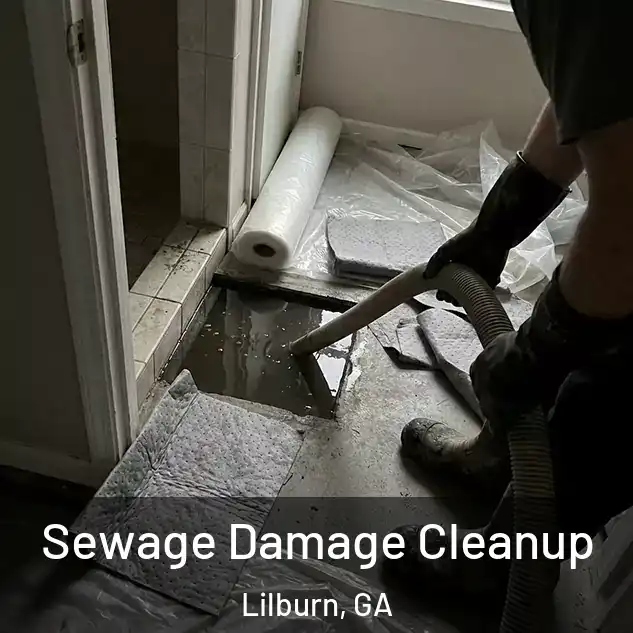  Sewage Damage Cleanup Lilburn, GA